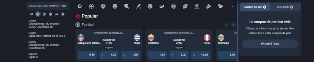 Twin Casino Top Matches